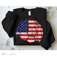 USA Soccer Ball Flag Jersey Sweatshirt thumb 2