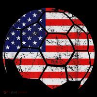 USA Soccer Ball Flag Jersey Sweatshirt thumb 3