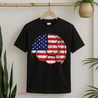 USA Soccer Ball Flag Jersey T-Shirt thumb 2