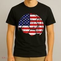 USA Soccer Ball Flag Jersey T-Shirt thumb 3