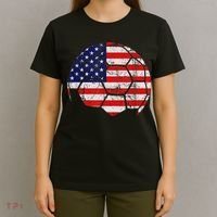 USA Soccer Ball Flag Jersey T-Shirt thumb 4