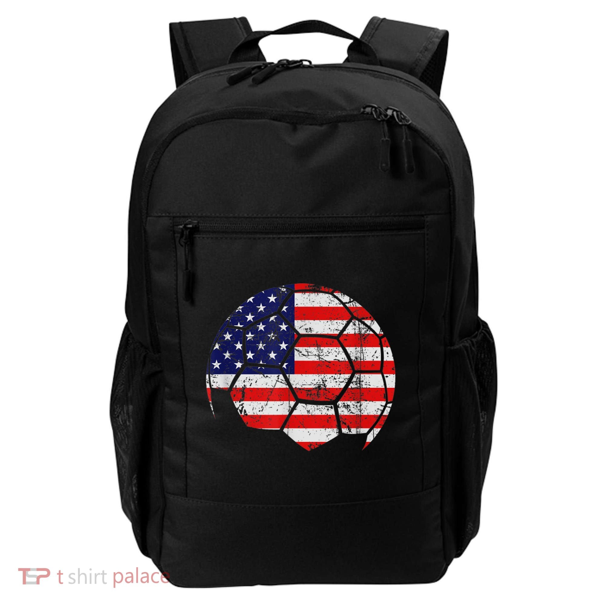 USA Soccer Ball Flag Jersey Backpack