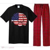 USA Soccer Ball Flag Jersey Pajama Set thumb 0