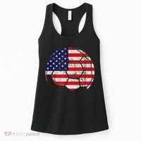 USA Soccer Ball Flag Jersey Women's Tank Top thumb 0