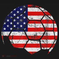 USA Soccer Ball Flag Jersey Baby Bodysuit thumb 2