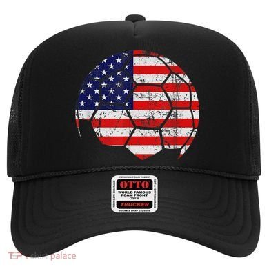USA Soccer Ball Flag Jersey Hat