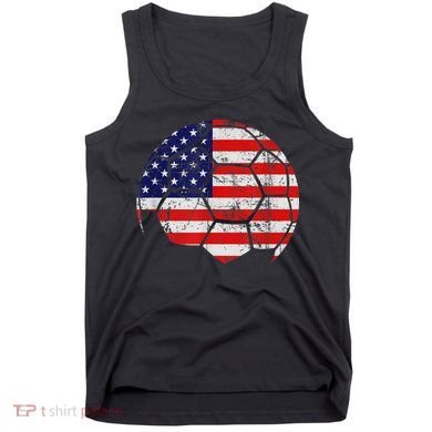 USA Soccer Ball Flag Jersey Tank Top