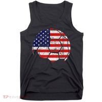 USA Soccer Ball Flag Jersey Tank Top thumb 0
