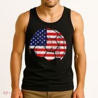 USA Soccer Ball Flag Jersey Tank Top thumb 3