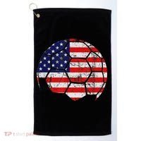 USA Soccer Ball Flag Jersey Golf Towel thumb 0