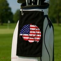 USA Soccer Ball Flag Jersey Golf Towel thumb 2