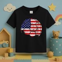 USA Soccer Ball Flag Jersey Toddler T-Shirt thumb 3