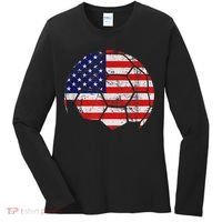 USA Soccer Ball Flag Jersey Women's Long Sleeve Shirt thumb 0