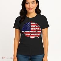 USA Soccer Ball Flag Jersey Women's T-Shirt thumb 4
