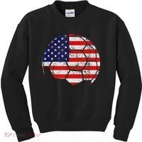 USA Soccer Ball Flag Jersey Kids Sweatshirt thumb 0