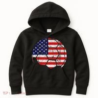 USA Soccer Ball Flag Jersey Kids Hoodie thumb 0