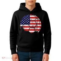 USA Soccer Ball Flag Jersey Kids Hoodie thumb 4