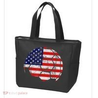 USA Soccer Ball Flag Jersey Tote Bag thumb 3