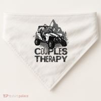 UTV Side By Side Couples Therapy USA-Made Doggie Bandana thumb 0