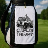 UTV Side By Side Couples Therapy Golf Towel thumb 2