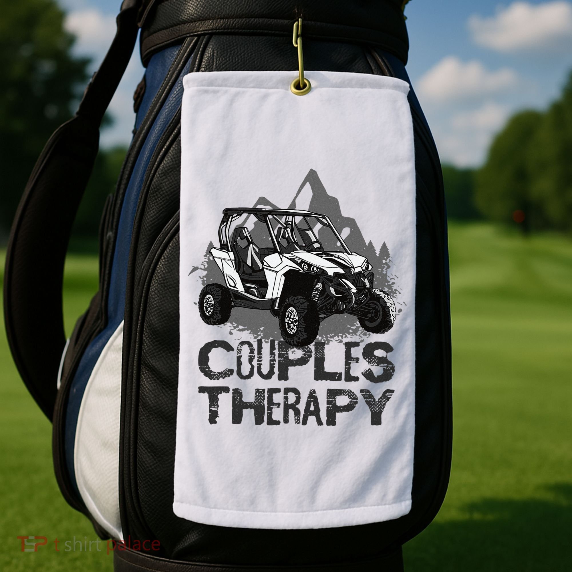 UTV Side By Side Couples Therapy Golf Towel