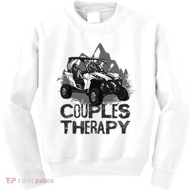 UTV Side By Side Couples Therapy Kids Sweatshirt