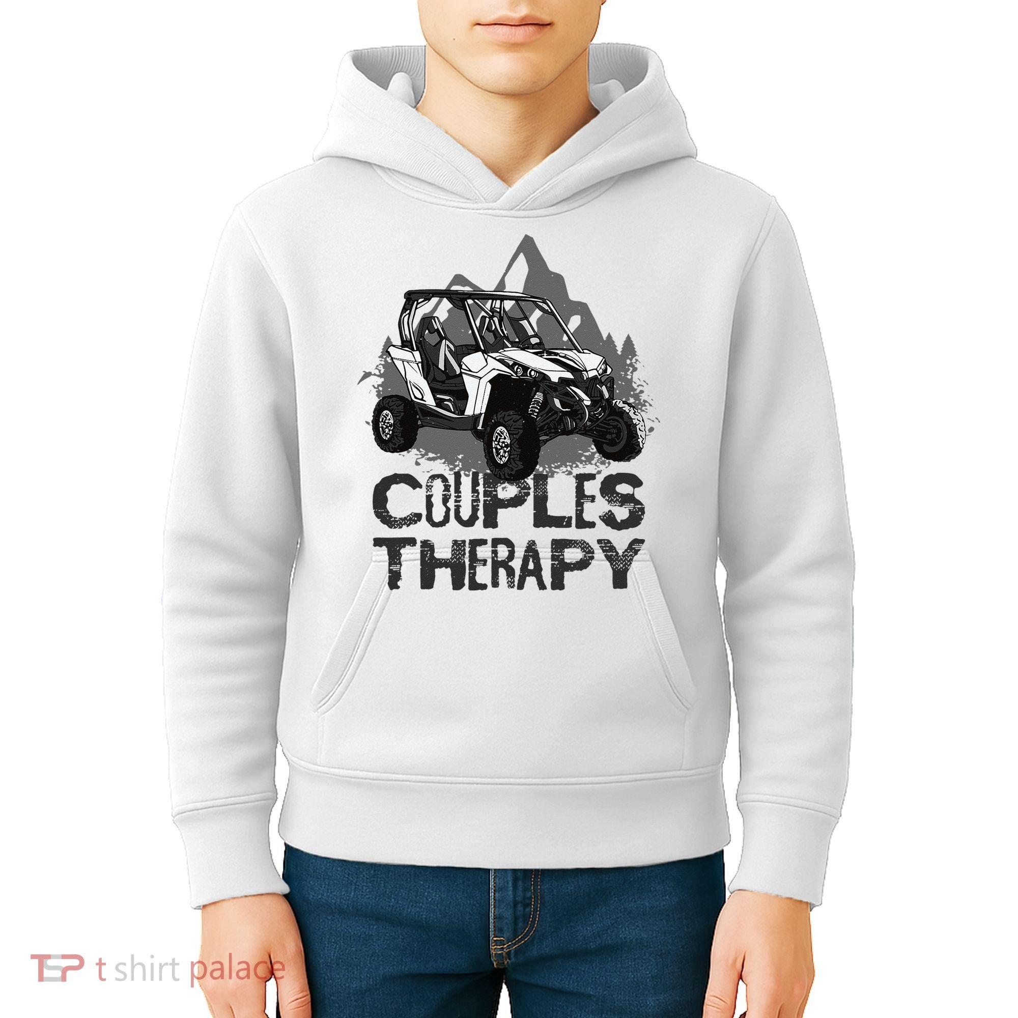 UTV Side By Side Couples Therapy Kids Hoodie
