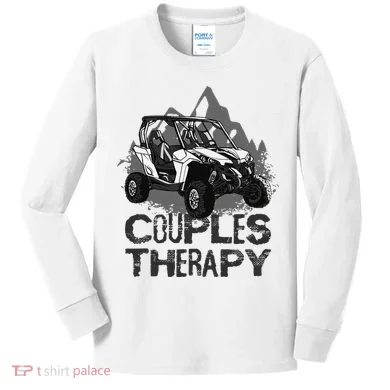UTV Side By Side Couples Therapy Kids Long Sleeve Shirt