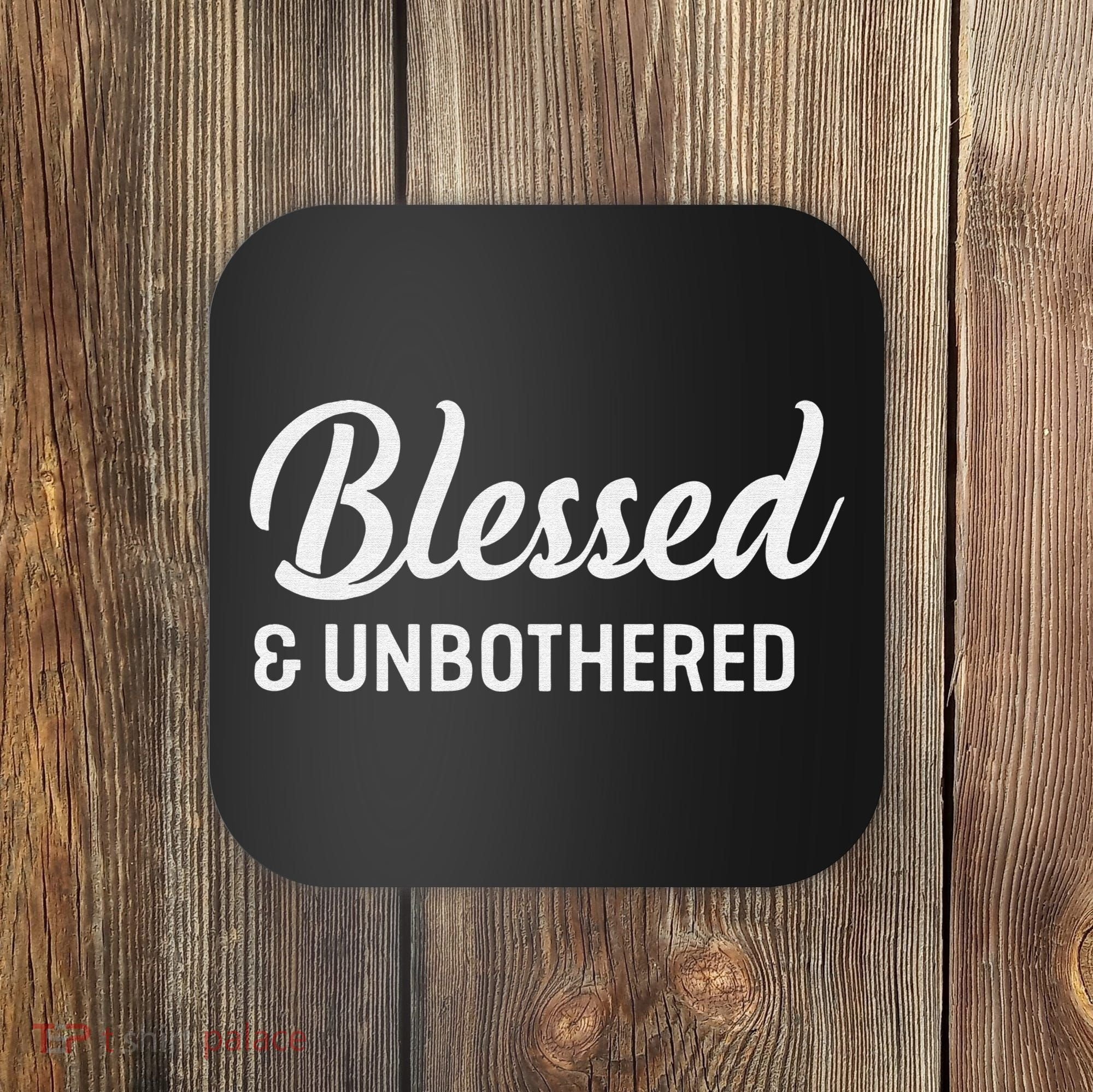 Unbothered Sassy Black Queen African American Ladies Coaster