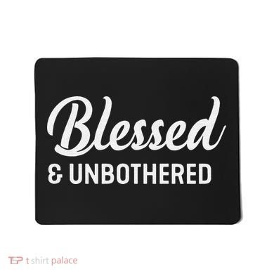 Unbothered Sassy Black Queen African American Ladies Mousepad