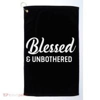 Unbothered Sassy Black Queen African American Ladies Golf Towel thumb 0