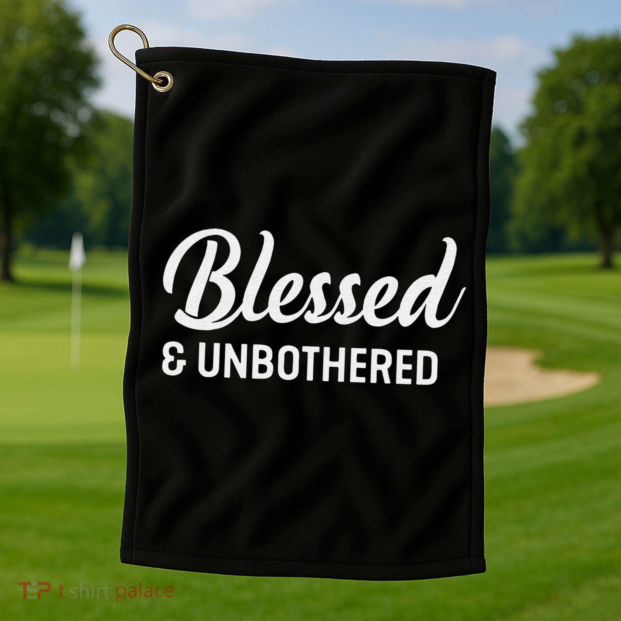 Unbothered Sassy Black Queen African American Ladies Golf Towel