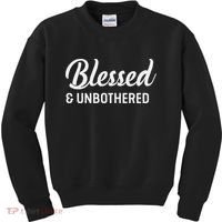 Unbothered Sassy Black Queen African American Ladies Kids Sweatshirt thumb 0
