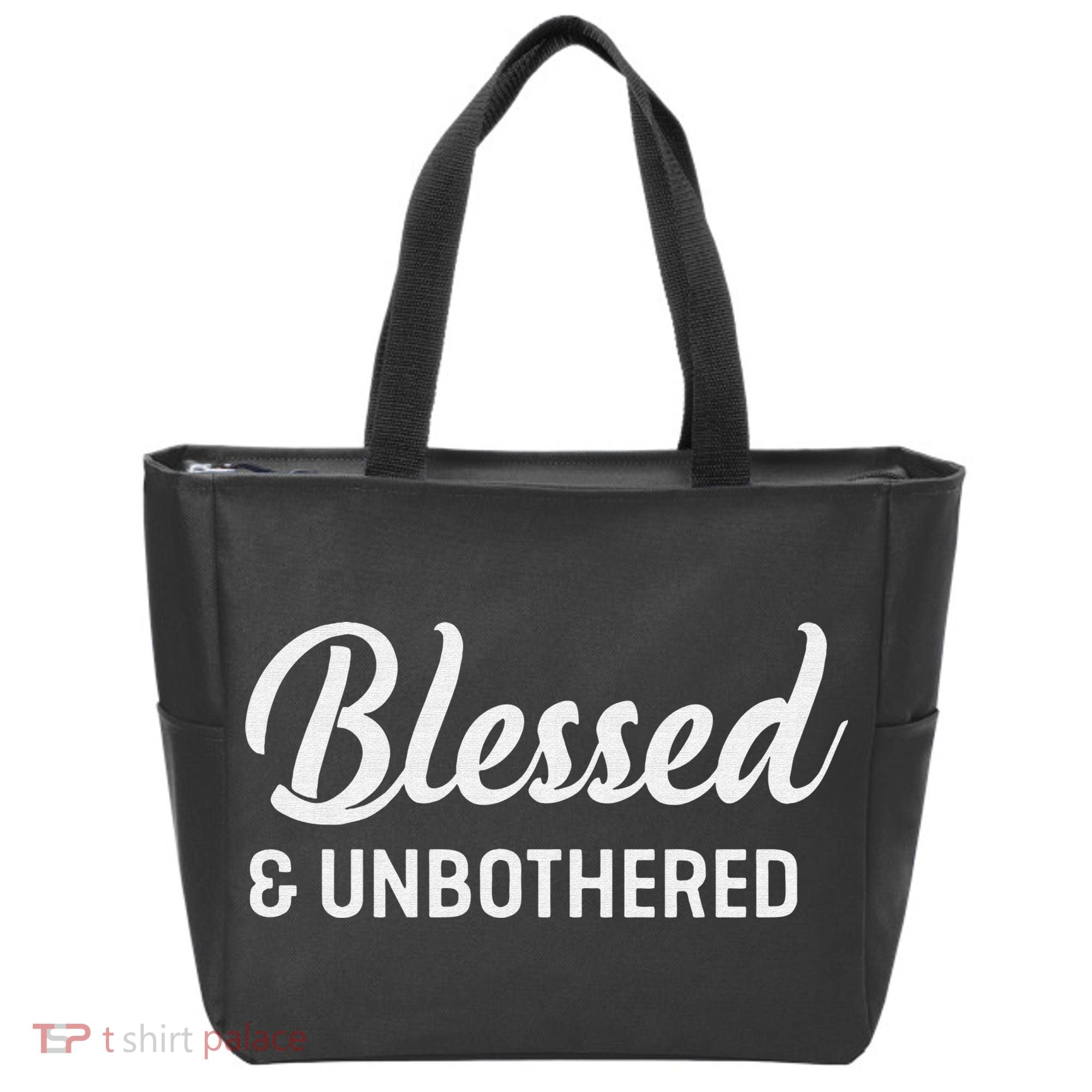 Unbothered Sassy Black Queen African American Ladies Tote Bag