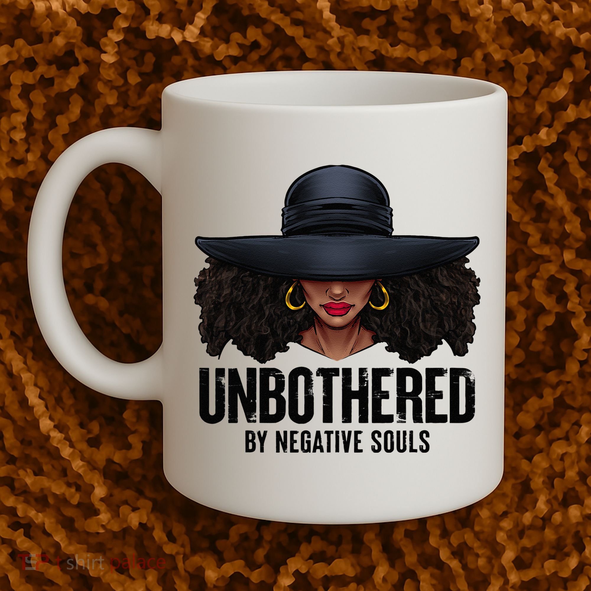 Unbothered Sassy Black Queen African American Ladies Gifts Coffee Mug