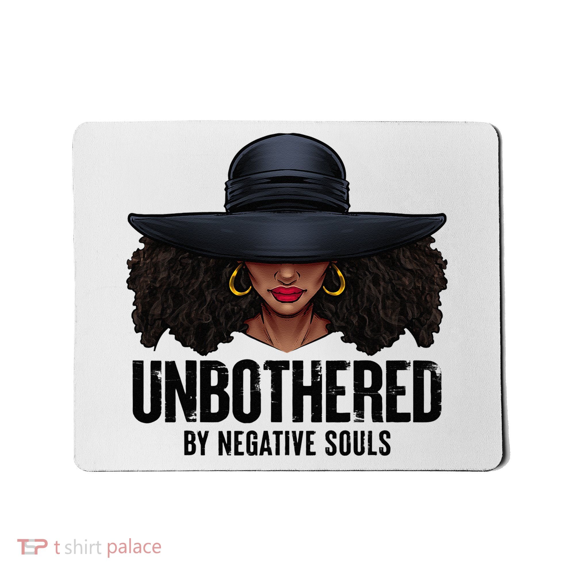 Unbothered Sassy Black Queen African American Ladies Gifts Mousepad