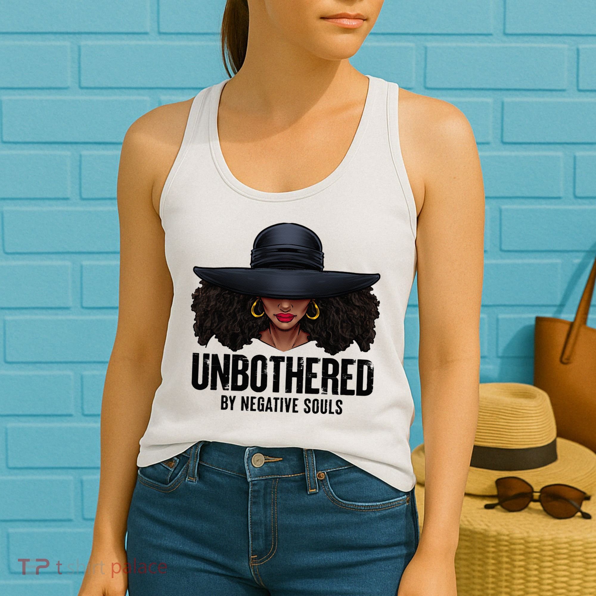 Unbothered Sassy Black Queen African American Ladies Gifts Women's Tank Top