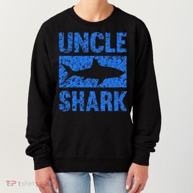 Uncle Shark Birthday Gift For Shark Lovers Women's Sweatshirt