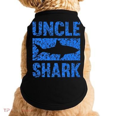 Uncle Shark Birthday Gift For Shark Lovers Doggie Tank