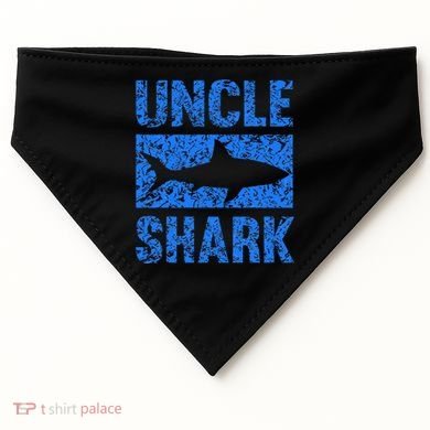 Uncle Shark Birthday Gift For Shark Lovers USA-Made Doggie Bandana