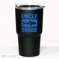 Uncle Shark Birthday Gift For Shark Lovers Tumbler thumb 0
