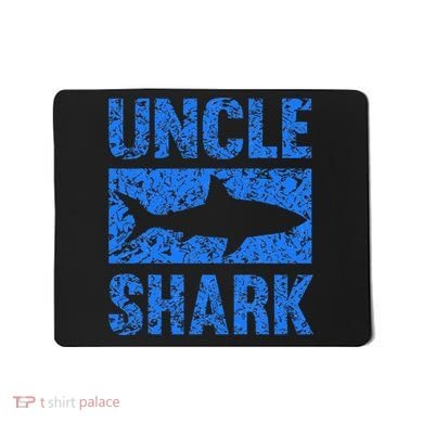 Uncle Shark Birthday Gift For Shark Lovers Mousepad