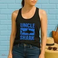 Uncle Shark Birthday Gift For Shark Lovers Women's Tank Top thumb 2