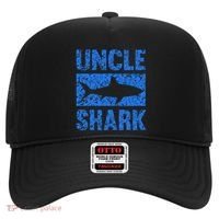 Uncle Shark Birthday Gift For Shark Lovers Hat thumb 0