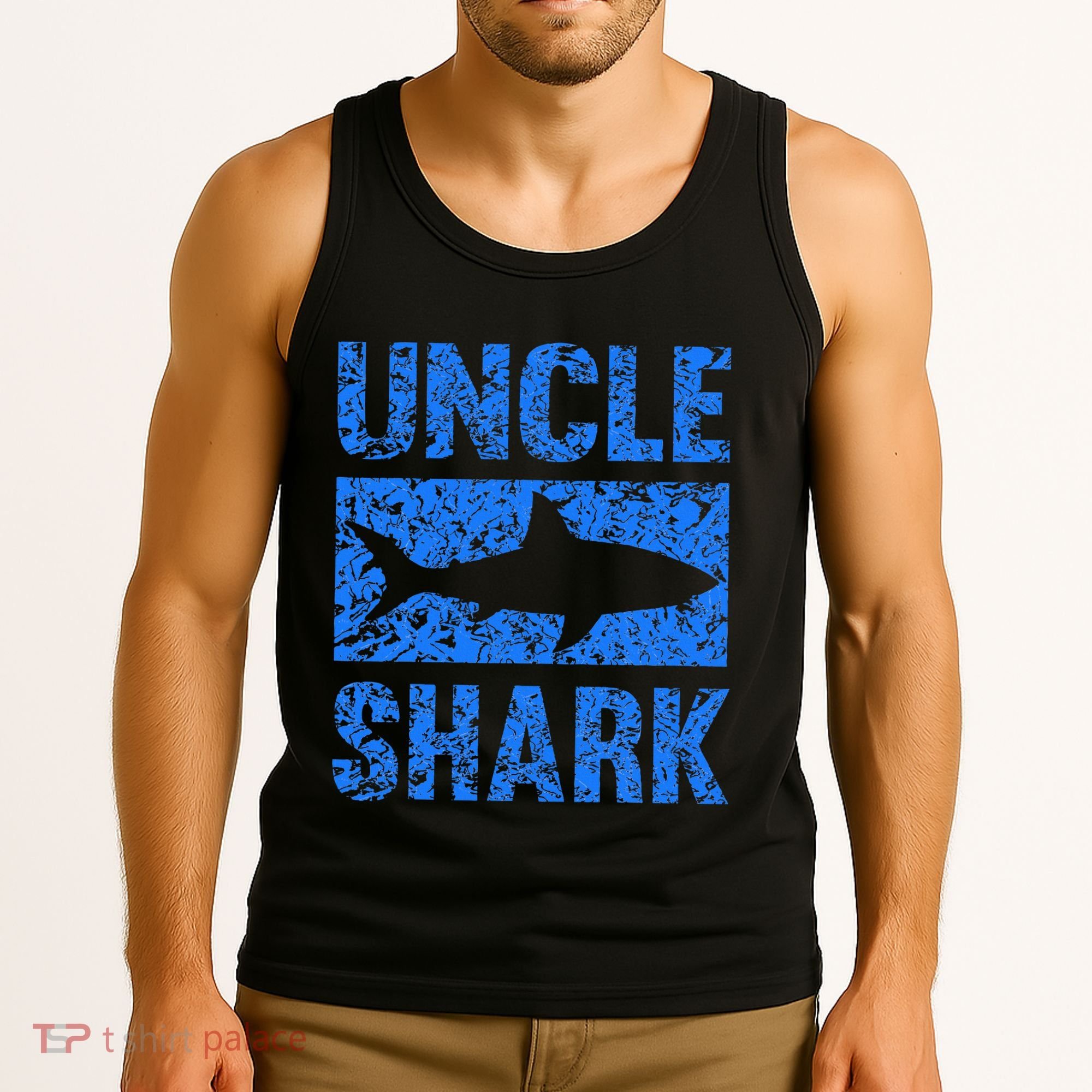 Uncle Shark Birthday Gift For Shark Lovers Tank Top
