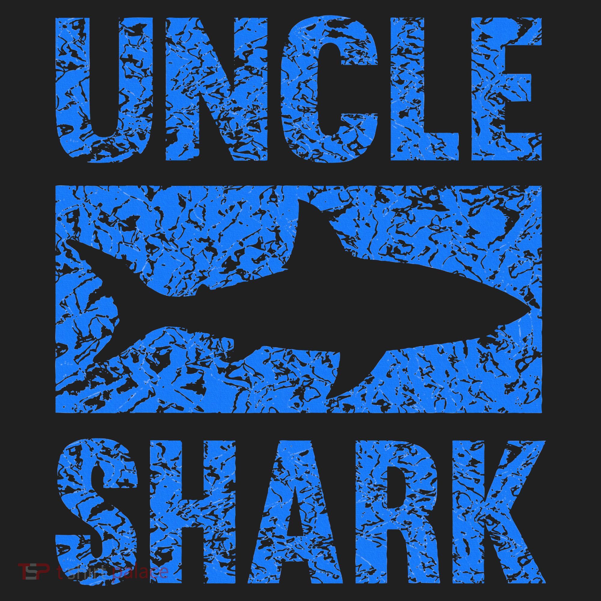 Uncle Shark Birthday Gift For Shark Lovers Golf Towel