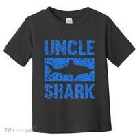 Uncle Shark Birthday Gift For Shark Lovers Toddler T-Shirt thumb 0
