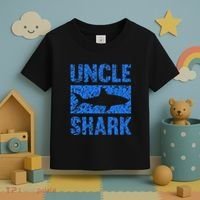 Uncle Shark Birthday Gift For Shark Lovers Toddler T-Shirt thumb 3