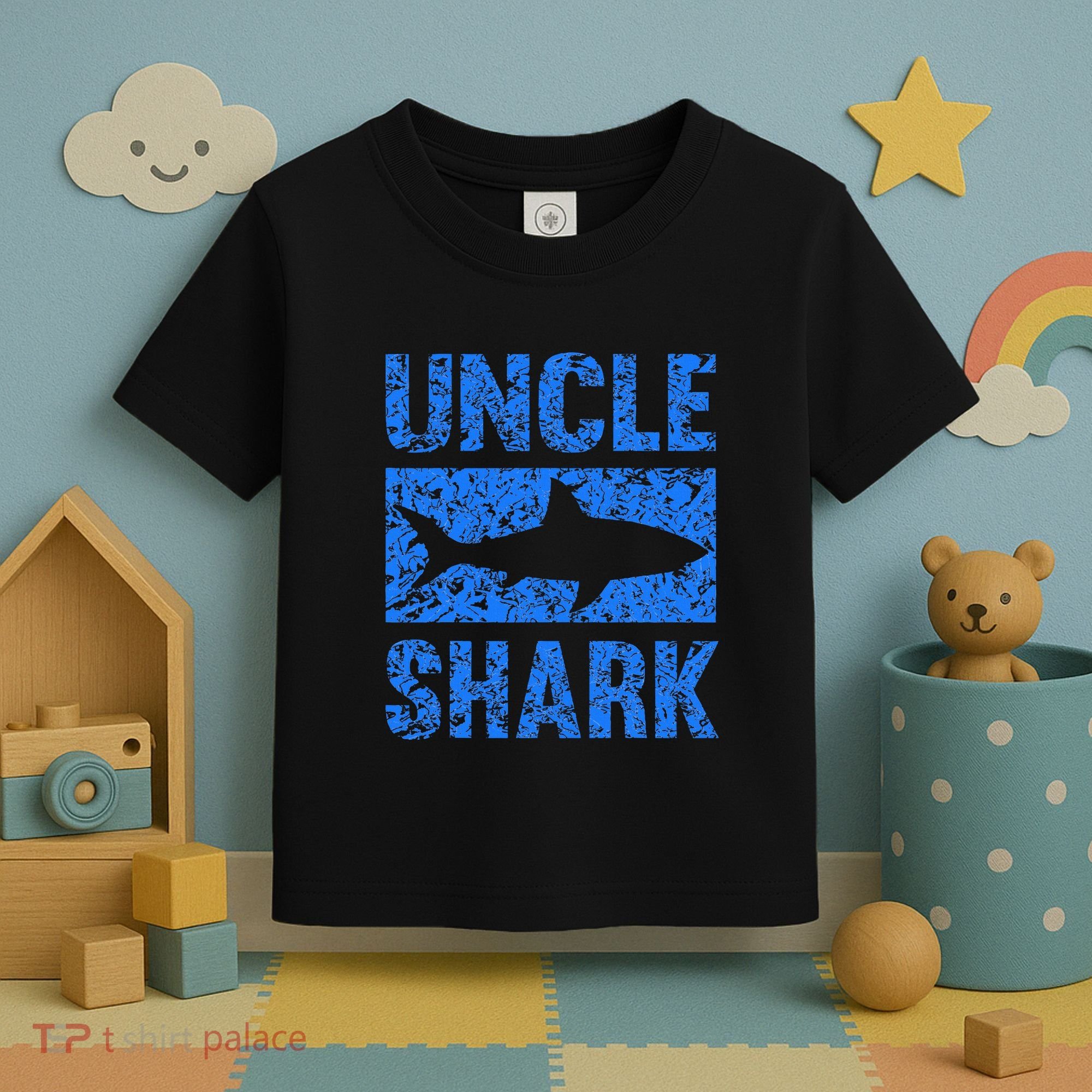 Uncle Shark Birthday Gift For Shark Lovers Toddler T-Shirt