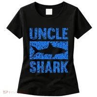 Uncle Shark Birthday Gift For Shark Lovers Women's T-Shirt thumb 0